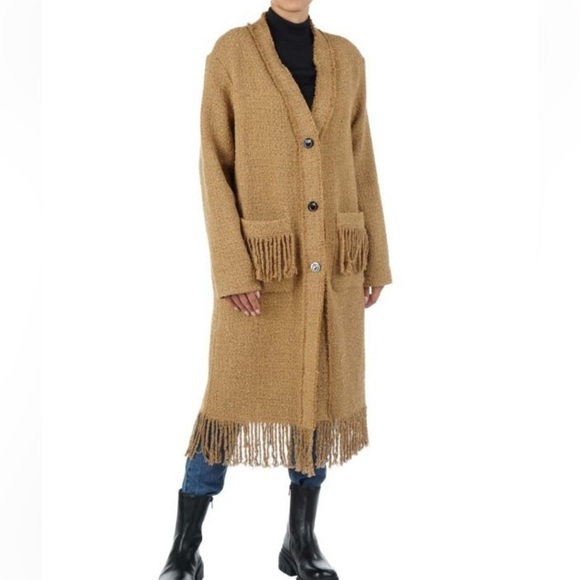 NWT Pinko Ancasti Tweed Boucle Overcoat in Italian size 40 (US S/4) - Picture 3 of 16